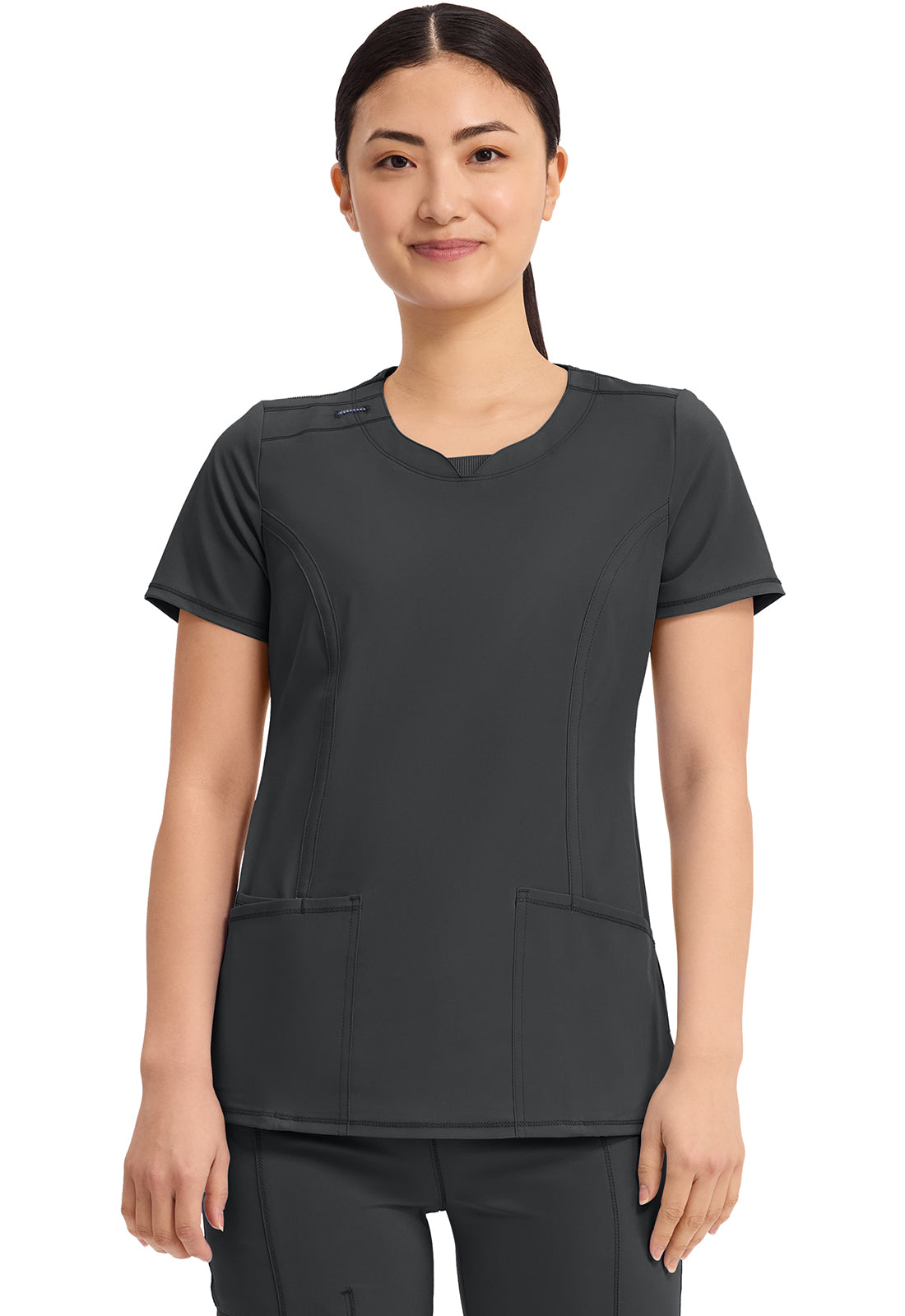 2624A Infinity Round Neck Top 2 Pkt Top