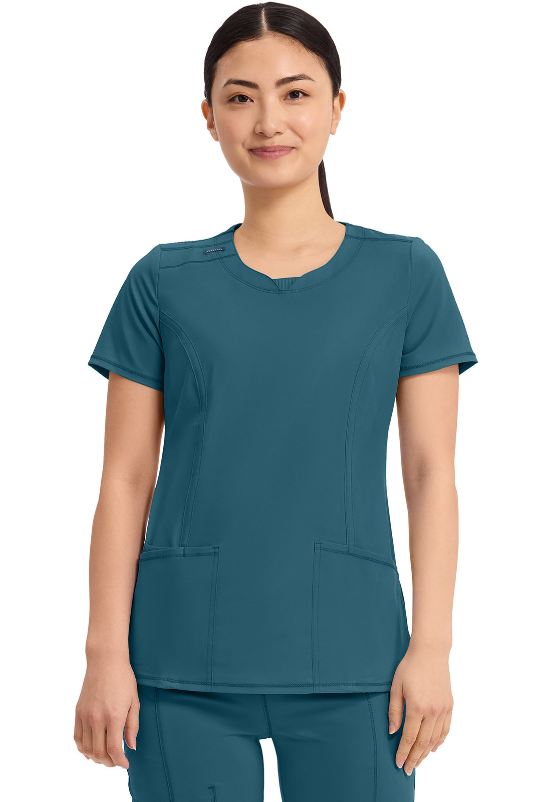 2624A Infinity Round Neck Top 2 Pkt Top
