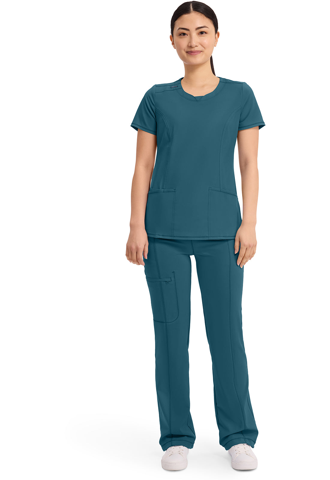2624A Infinity Round Neck Top 2 Pkt Top