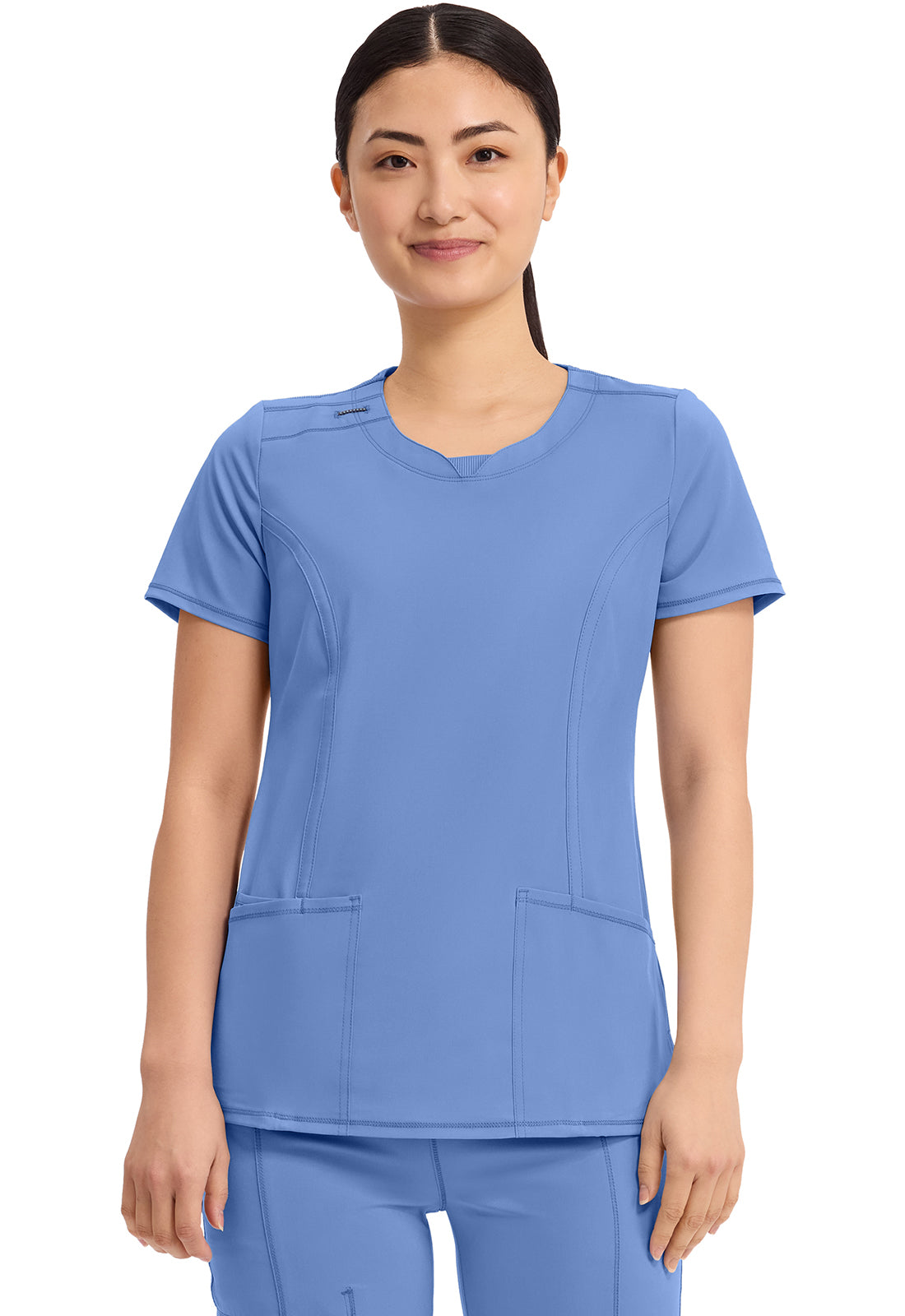 2624A Infinity Round Neck Top 2 Pkt Top