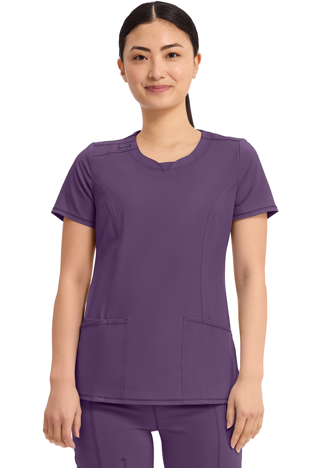 2624A Infinity Round Neck Top 2 Pkt Top