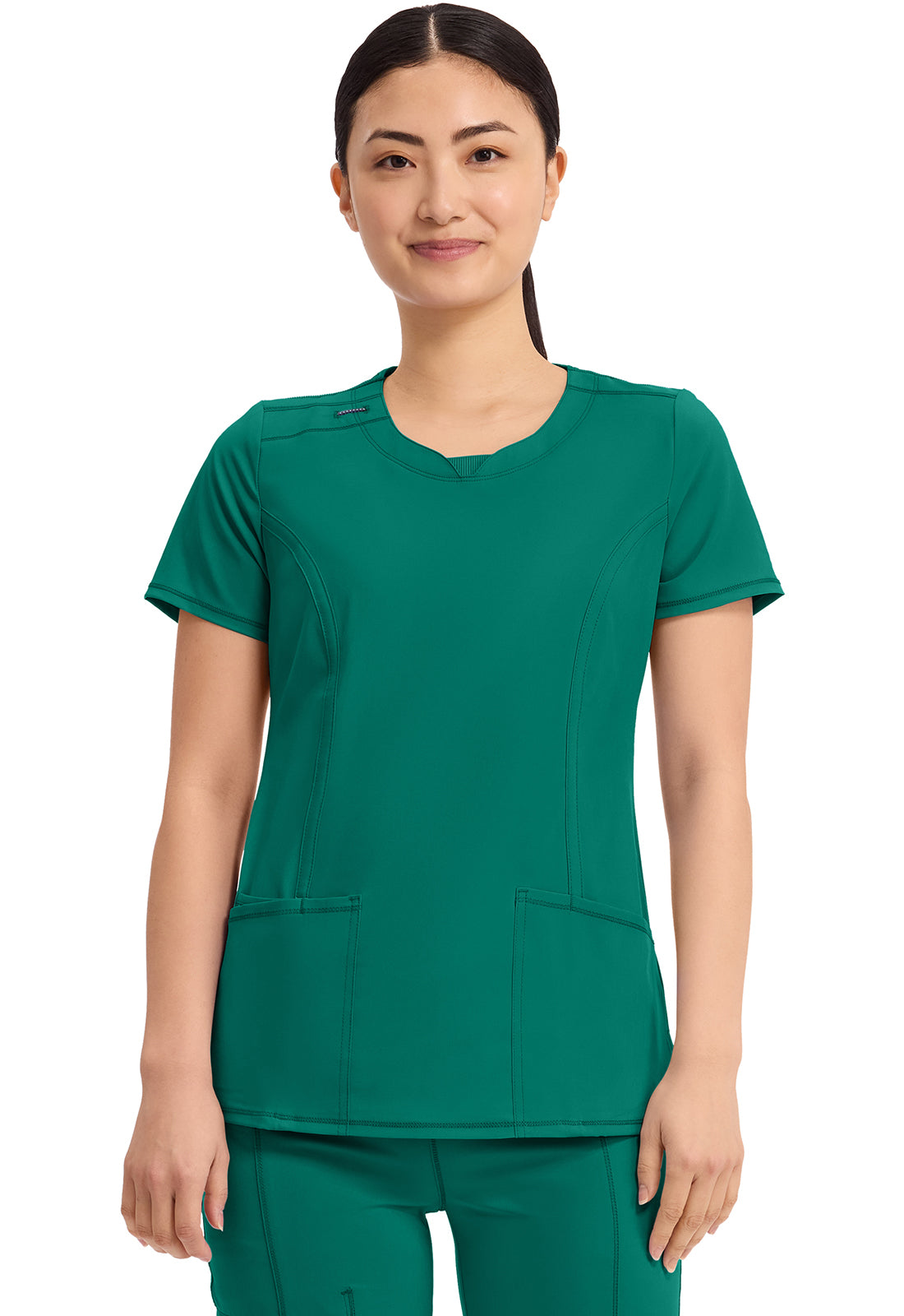2624A Infinity Round Neck Top 2 Pkt Top