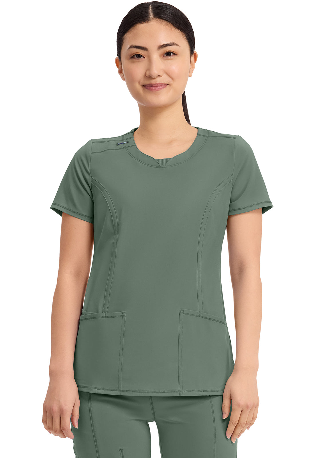 2624A Infinity Round Neck Top 2 Pkt Top