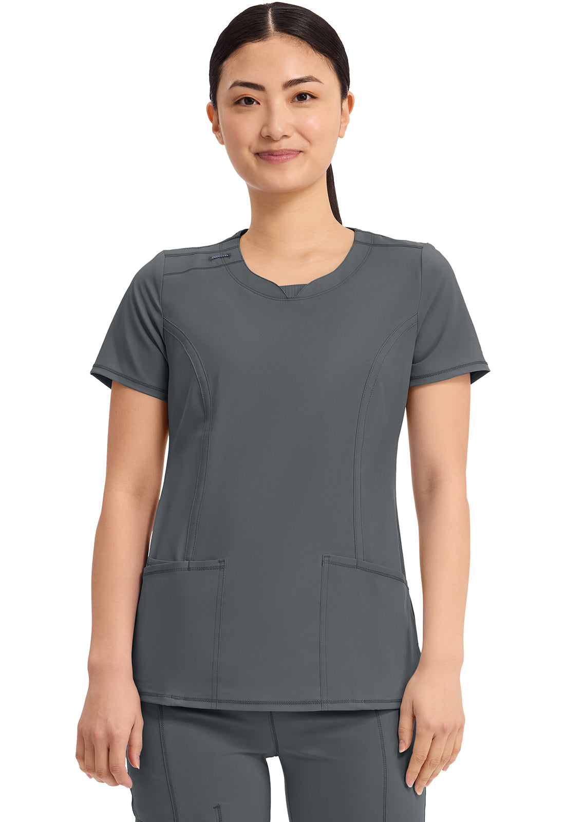 2624A Infinity Round Neck Top 2 Pkt Top