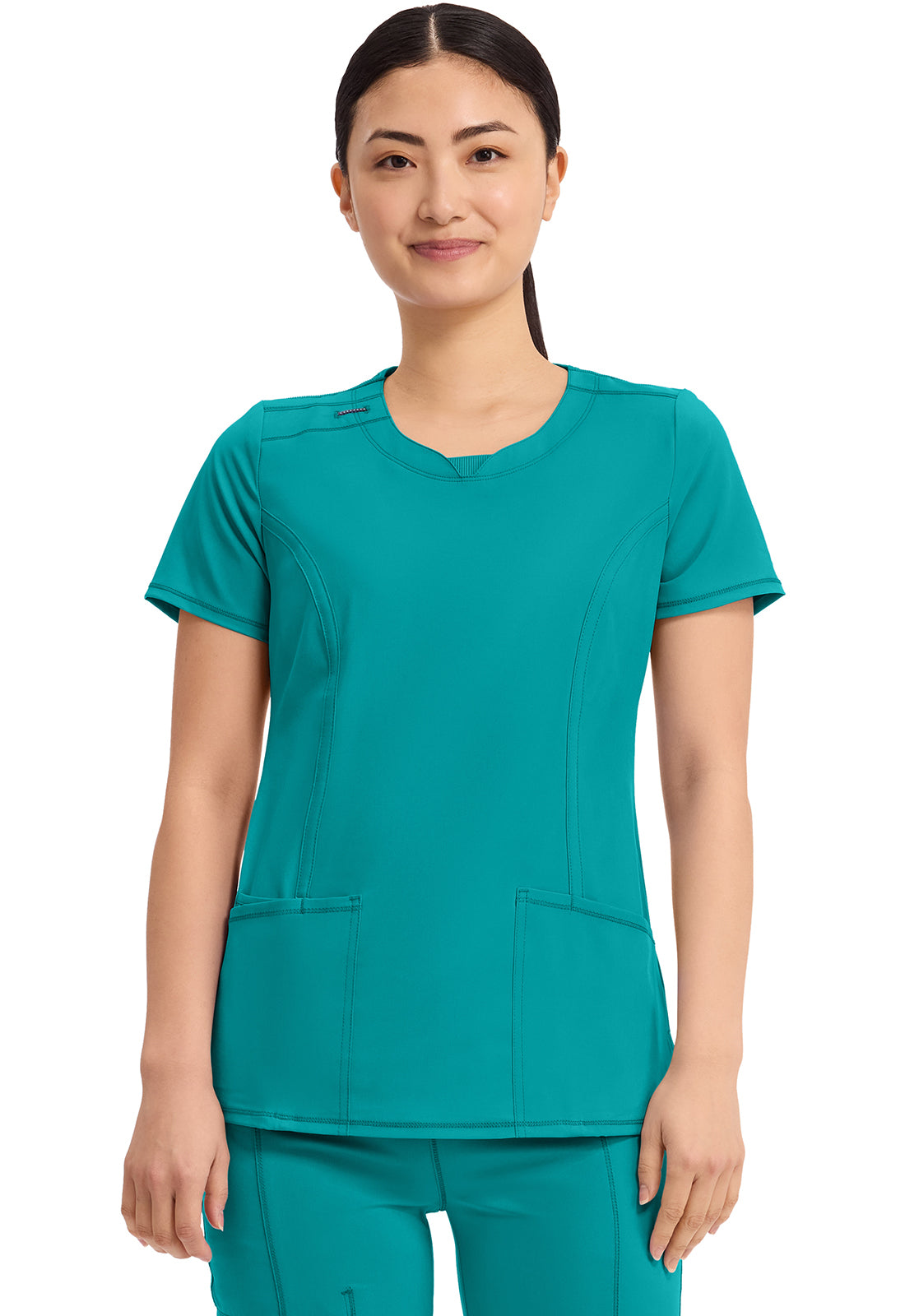 2624A Infinity Round Neck Top 2 Pkt Top