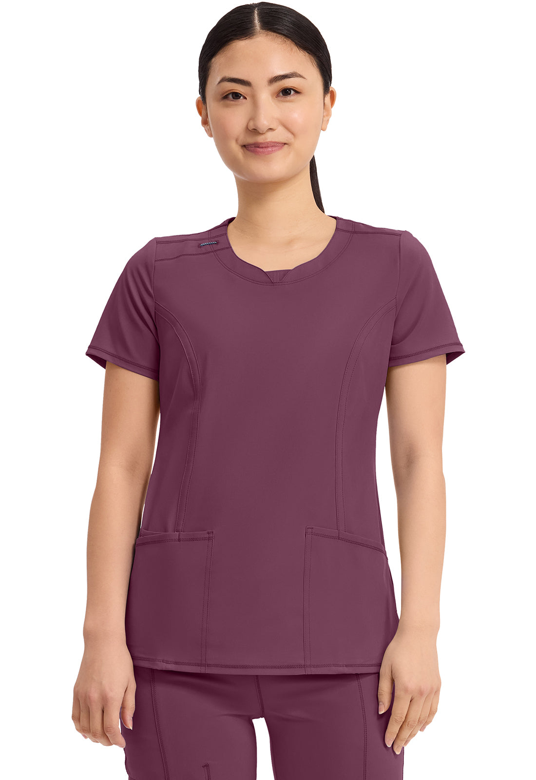 2624A Infinity Round Neck Top 2 Pkt Top