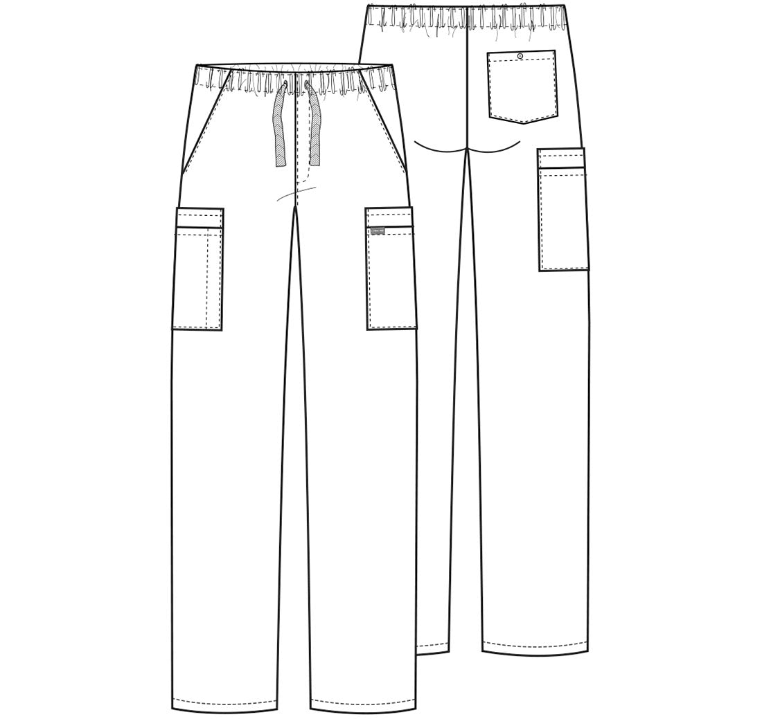 4000 Cherokee WW Men's Fly Front Cargo Pant