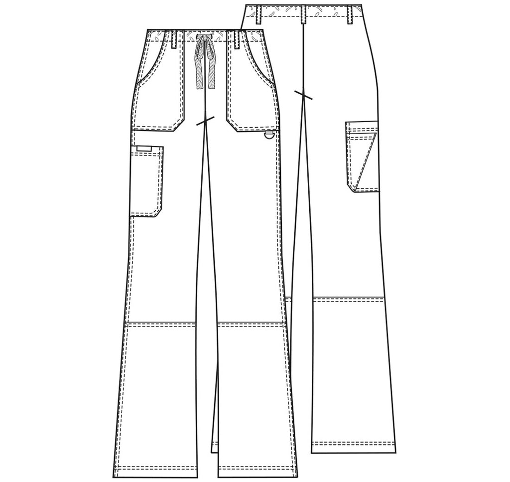 4020 Cherokee WW Womens Drawstring Cargo Pant - DC
