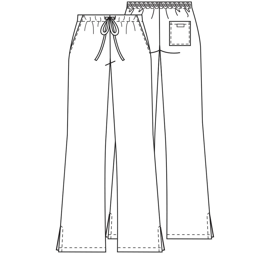 4101 Cherokee Natural Rise Flare Leg Drawstring Pant Womens