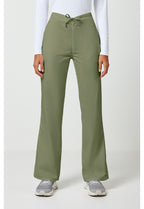 4101 Cherokee Natural Rise Flare Leg Drawstring Pant Womens