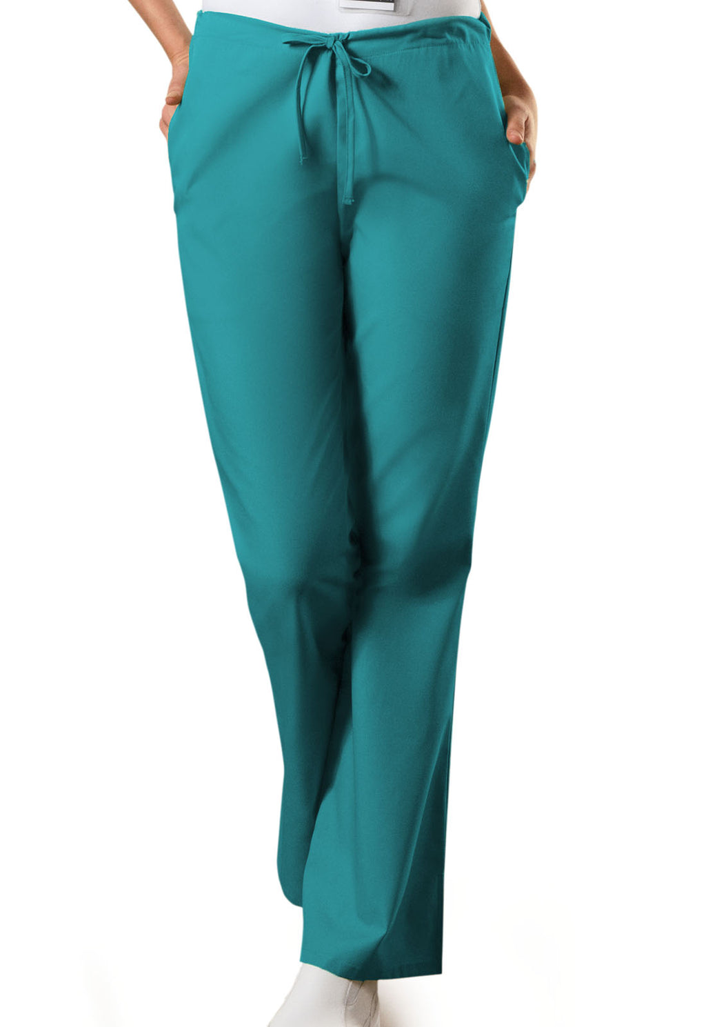 4101 Cherokee Natural Rise Flare Leg Drawstring Pant Womens