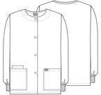 4350 Cherokee Snap Front Warm-Up Jacket Womens
