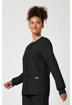 4350 Cherokee Snap Front Warm-Up Jacket Womens