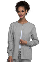 4350 Cherokee Snap Front Warm-Up Jacket Womens