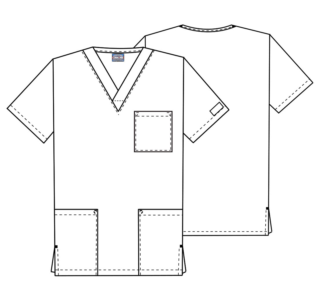 4876 Cherokee Unisex V-Neck Top