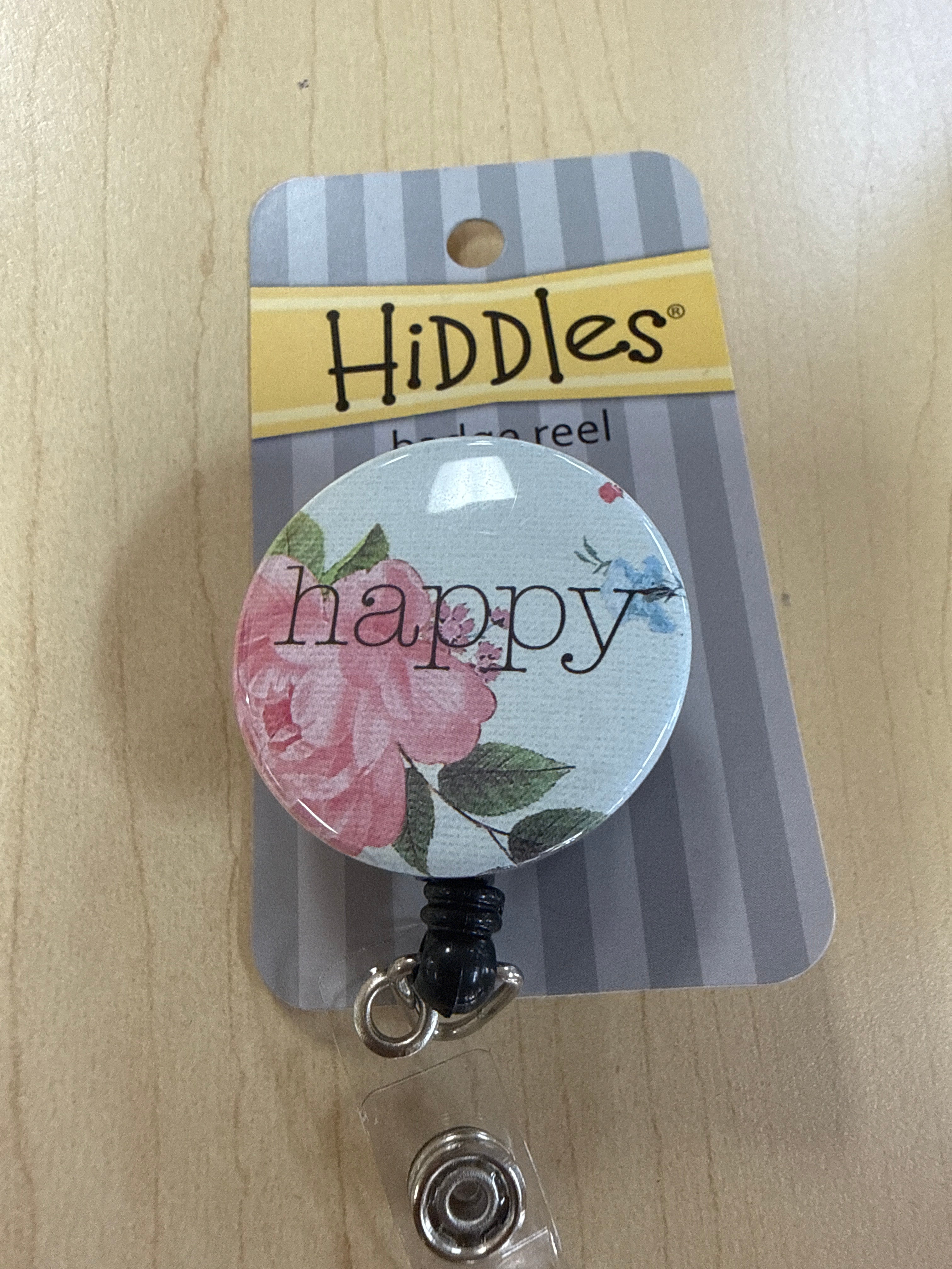 Hiddles Badge Reels -  Happy