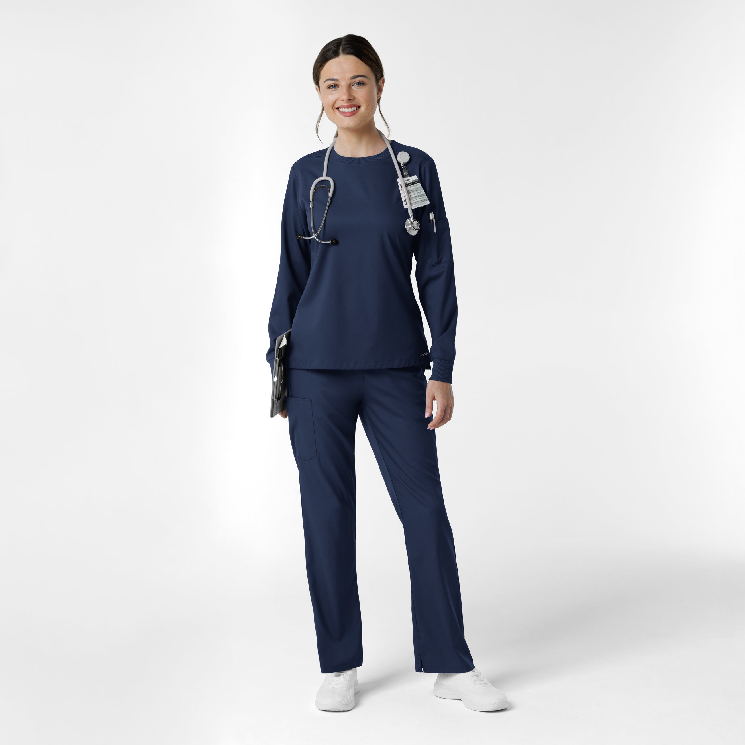6551 Wink Boundless Women's Classic Long Sleeve Scrub Tee