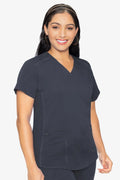 7459 Med Couture Touch V-neck Shirttail Top