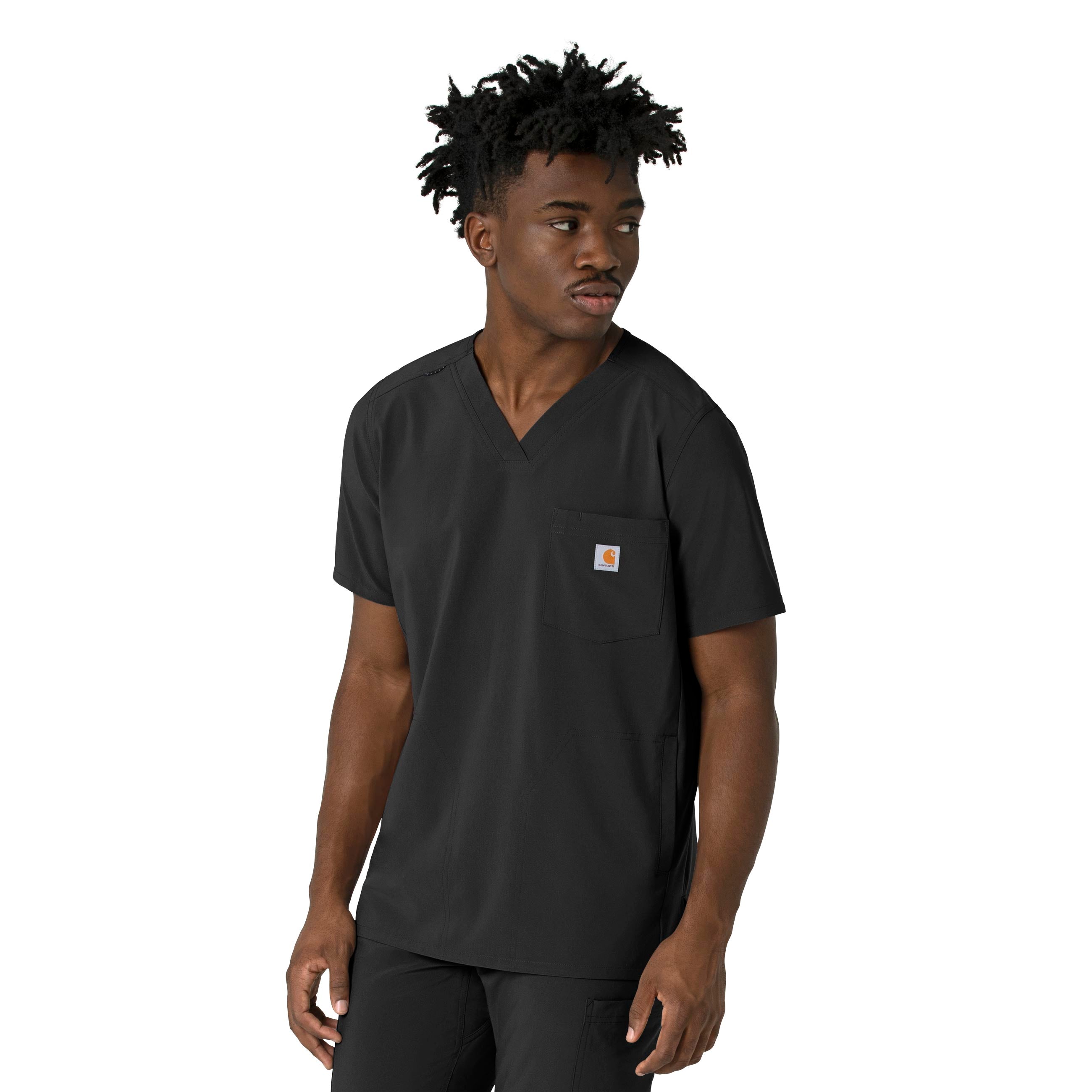 C16410 Carhartt Force Cross-Flex Men's V-Neck Scrub Top