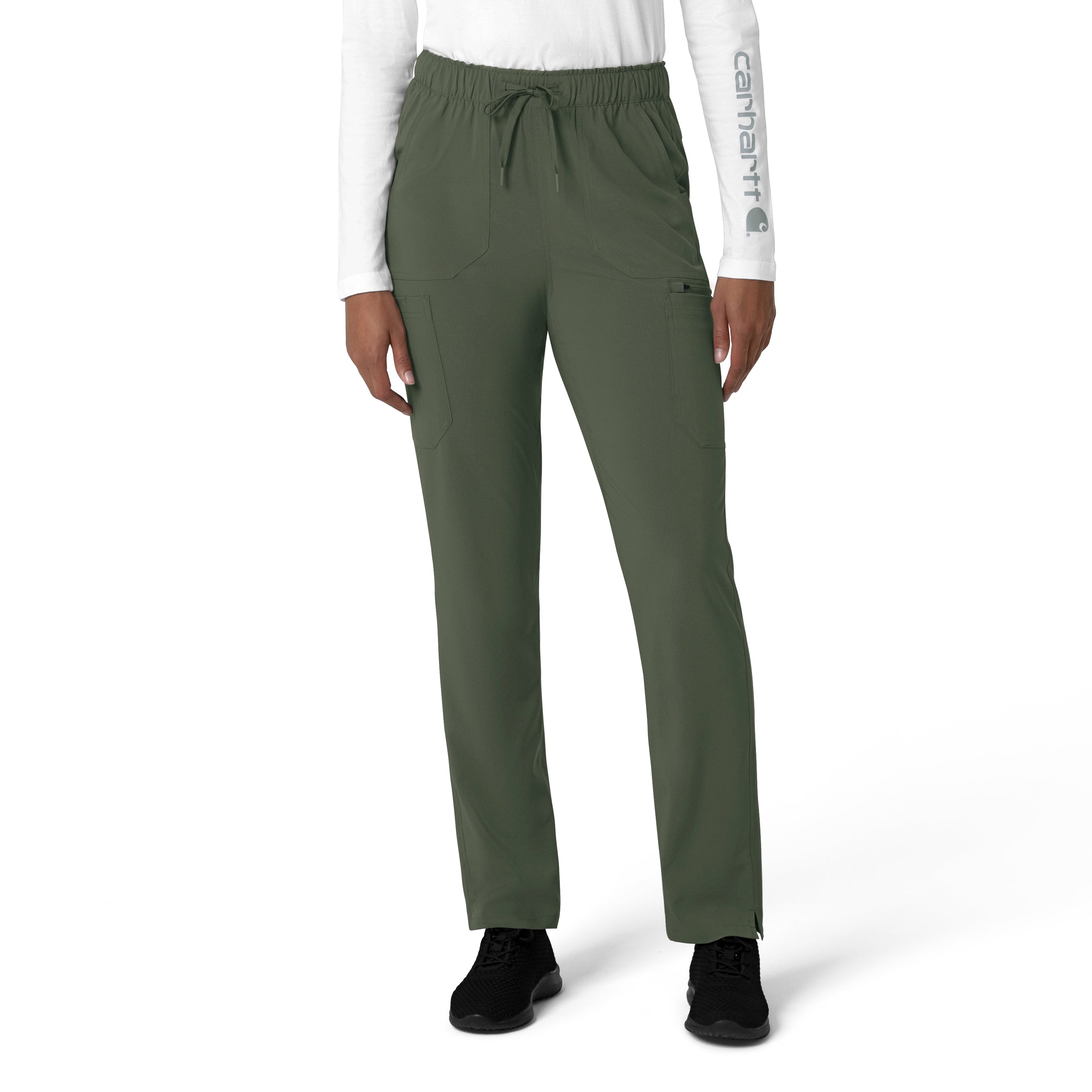 C53210 Carhartt Force Cross-Flex Women's Straight Leg Cargo Scrub Pant