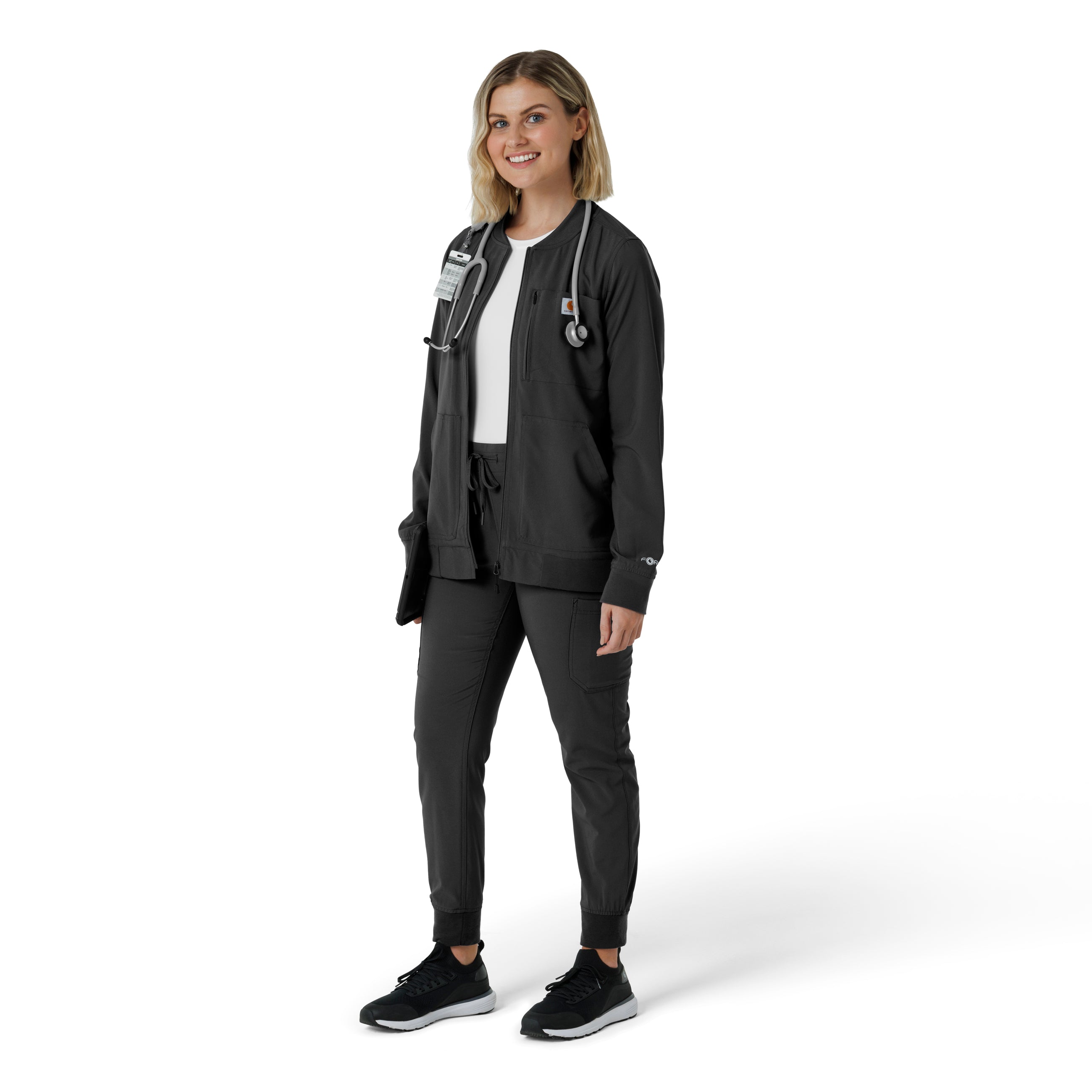 C82410 Carhartt Force Cross-Flex Women's Lightweight Scrub Jacket