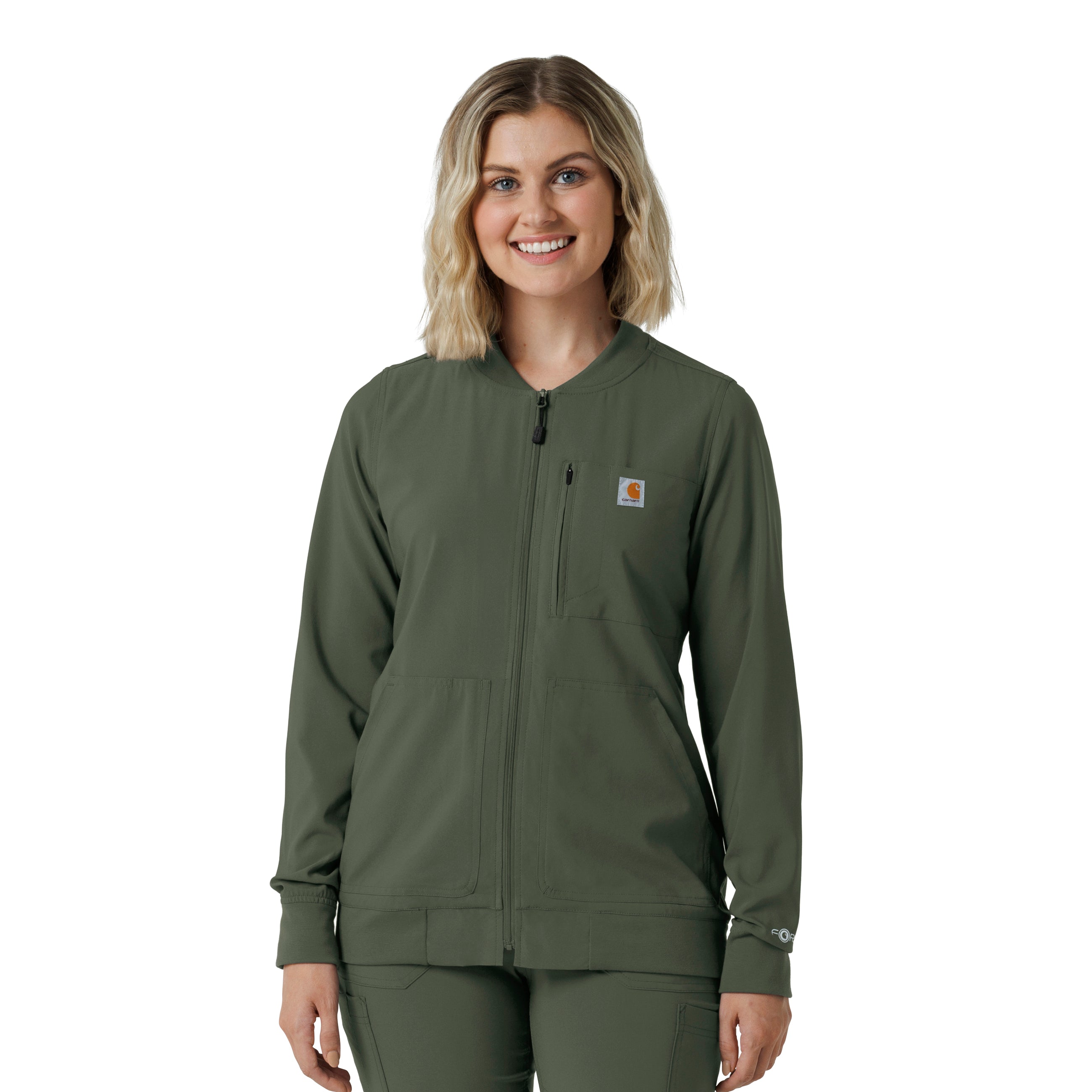 C82410 Carhartt Force Cross-Flex Women's Lightweight Scrub Jacket