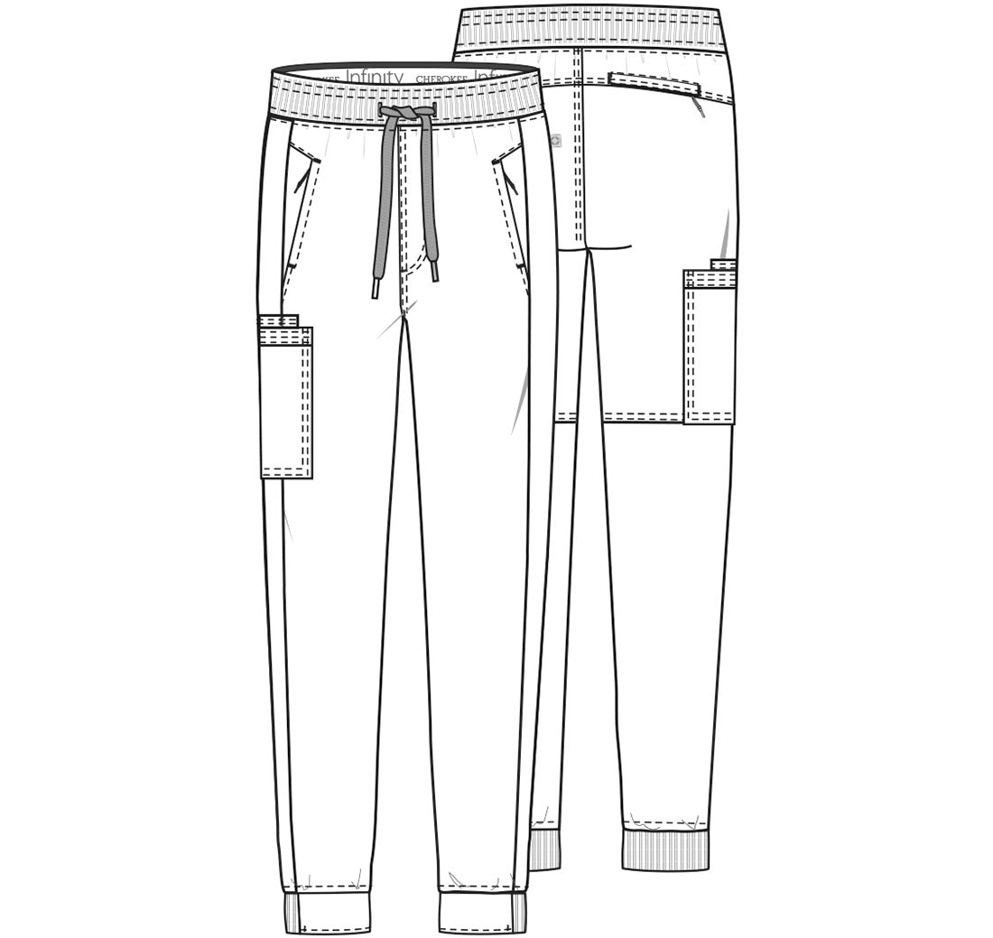 CK004 Cherokee Infinity Men's Mid Rise Jogger