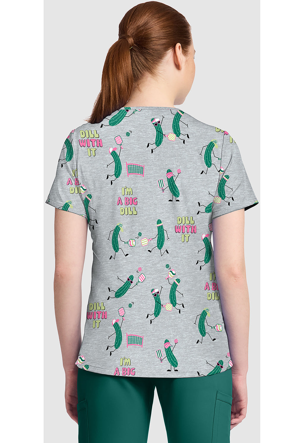 CK857 PBAL - Cherokee Print Top - I'm A Big Dill - Women's