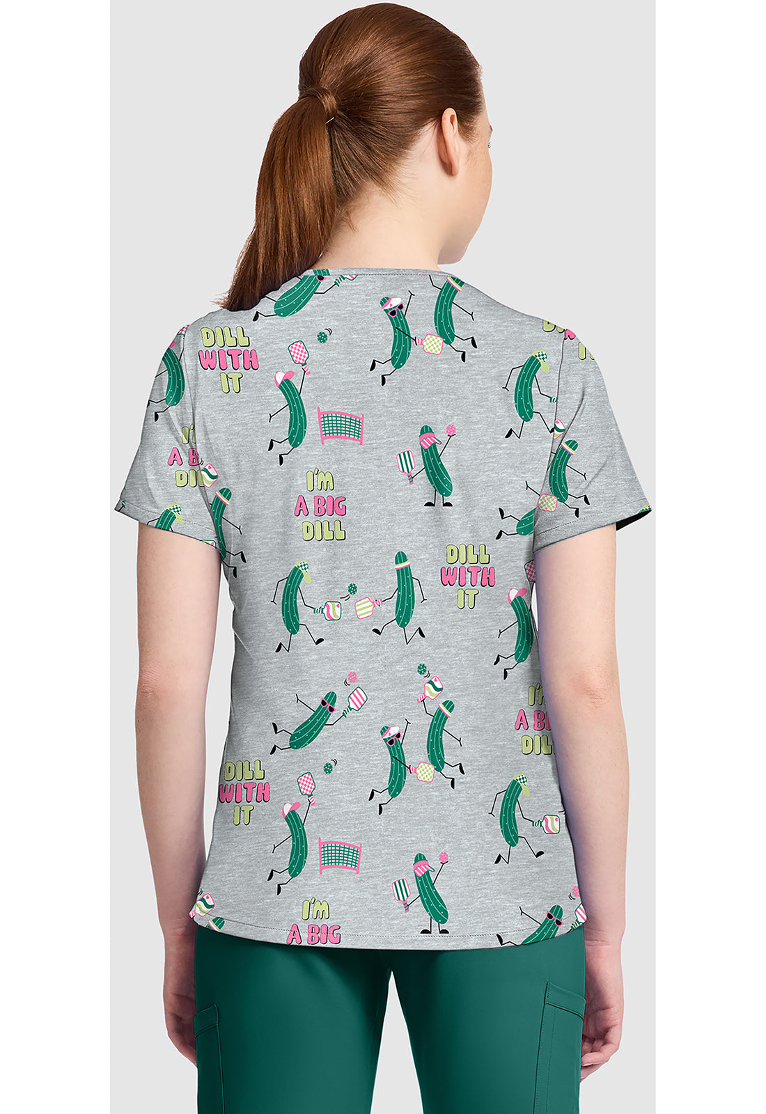 CK857 PBAL - Cherokee Print Top - I'm A Big Dill - Women's