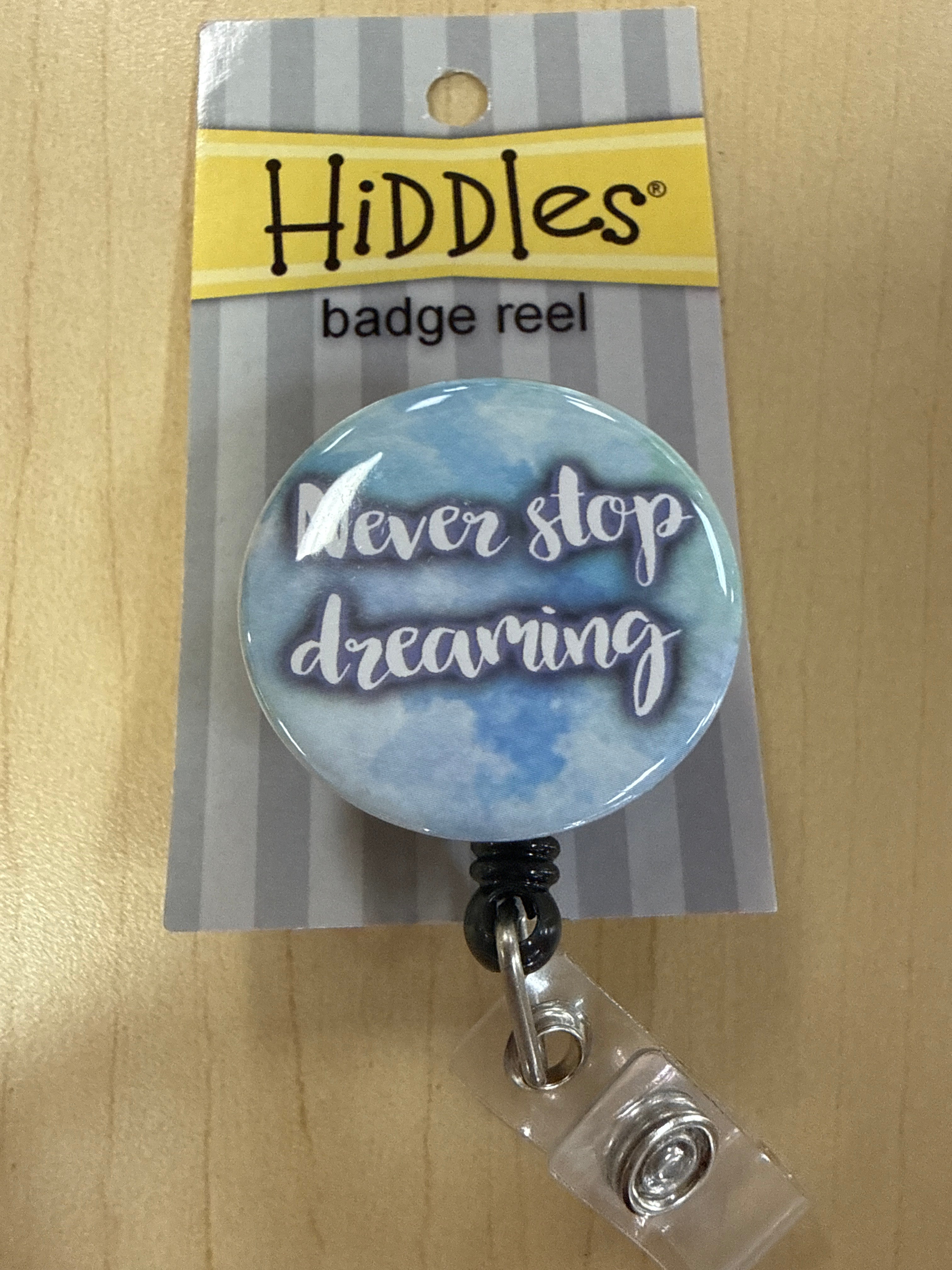 Hiddles Badge Reels - Never Stop Dreaming