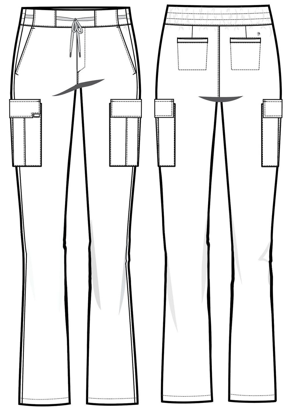 HH150 Healing Hands QUEST 6-Pocket Flare Leg Pant - Womens