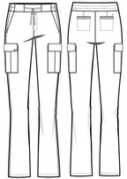HH150 Healing Hands QUEST 6-Pocket Flare Leg Pant - Womens