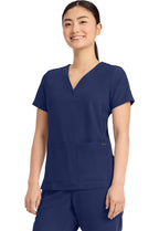 HH751 Healing Hands QUEST 3-Pocket Y-Neck Top - Womens