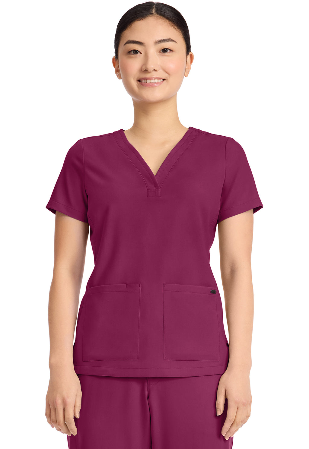 HH751 Healing Hands QUEST 3-Pocket Y-Neck Top - Womens