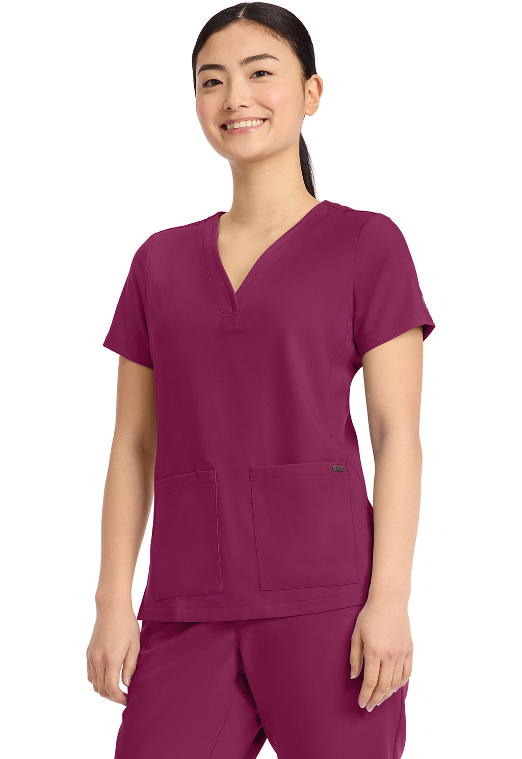 HH751 Healing Hands QUEST 3-Pocket Y-Neck Top - Womens