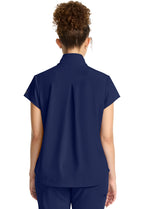 HH752 Healing Hands QUEST Partial Zip Stand Collar Top - Womens