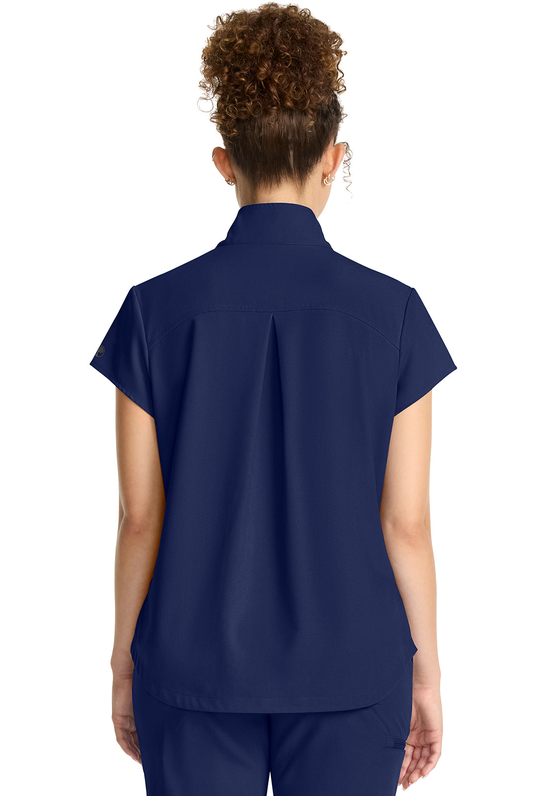 HH752 Healing Hands QUEST Partial Zip Stand Collar Top - Womens