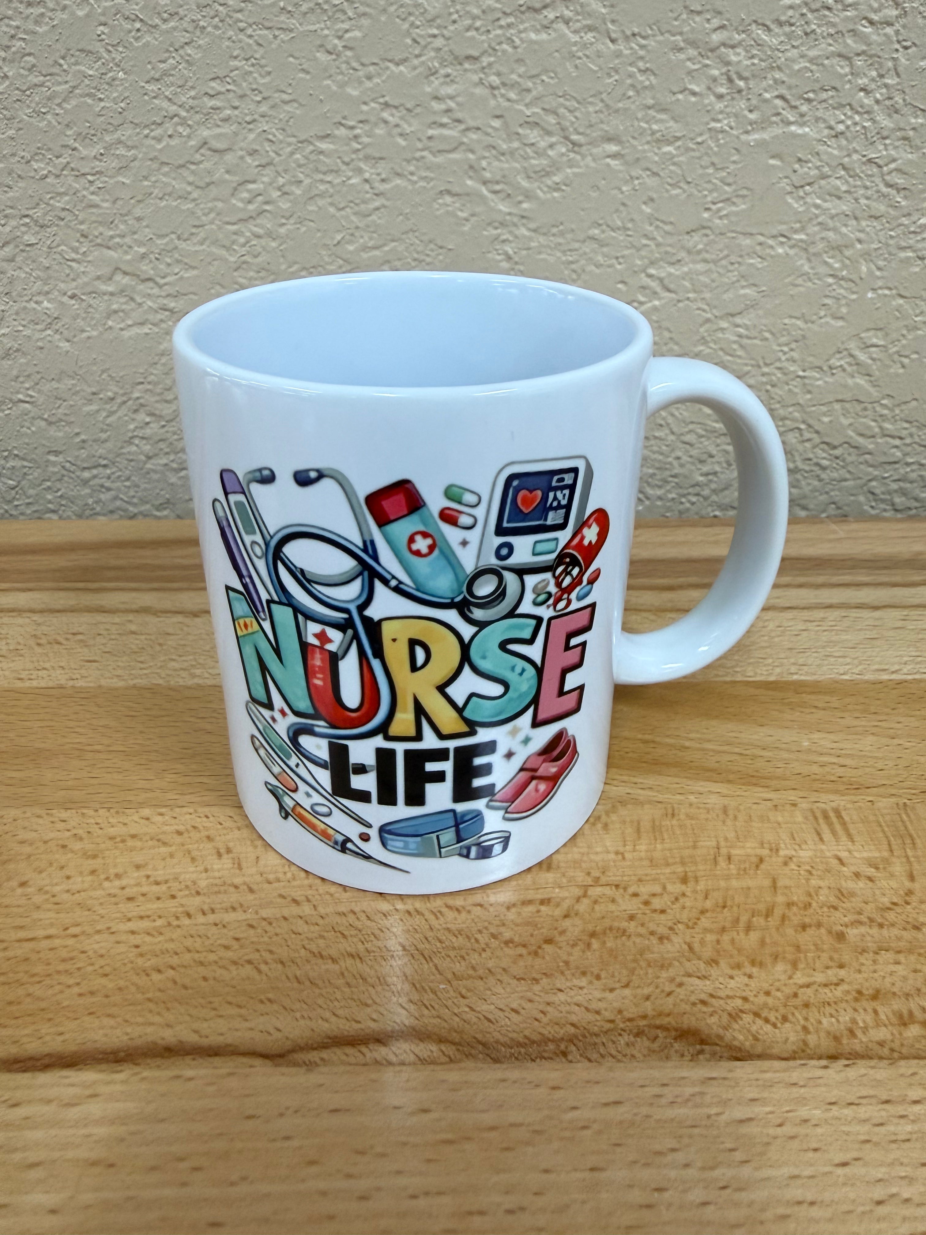 Coffee Mug/Cup - Nurse Life - White
