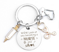 Key Chain for Nurses - WOW Look at You Becoming a NURSE and Sh*t