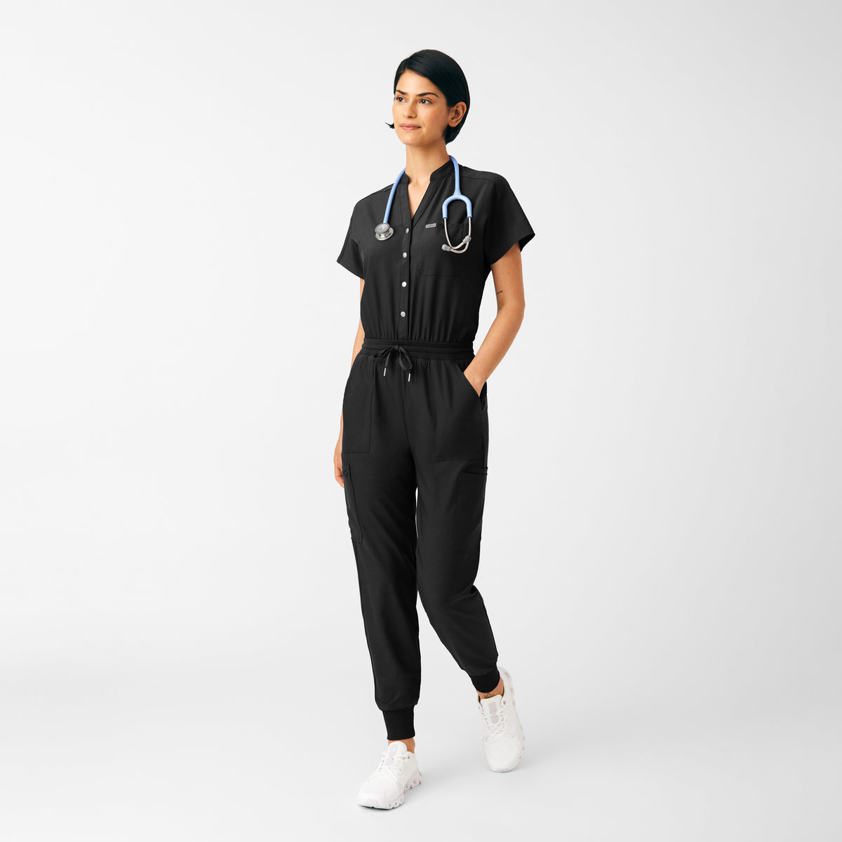 L0603 Landau Forward Women's 8-Pocket Cargo Jumpsuit - Womens