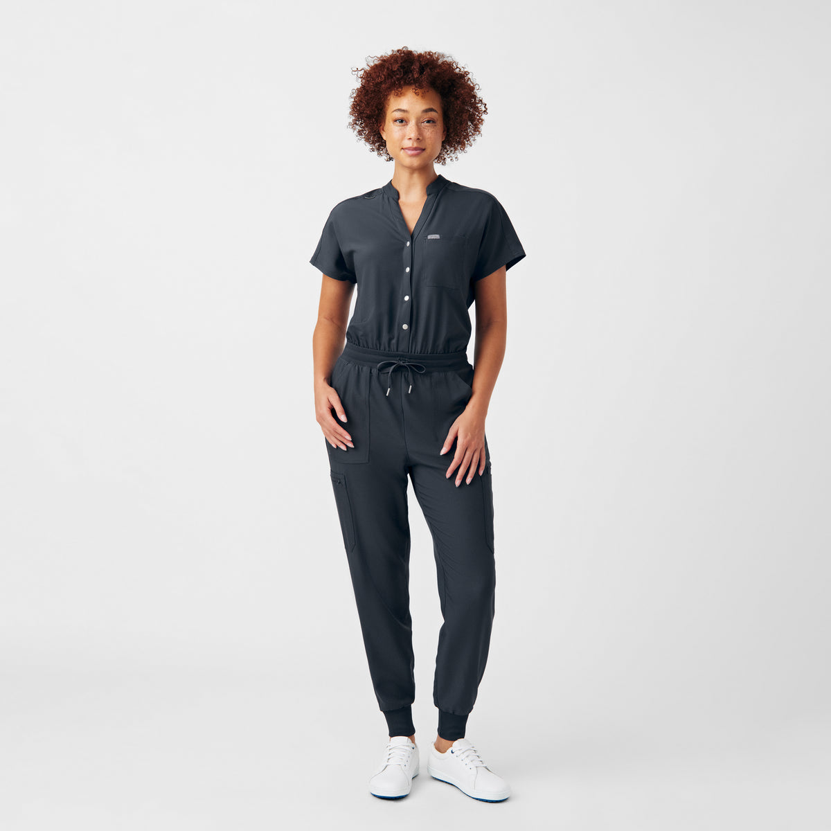 L0603 Landau Forward Women's 8-Pocket Cargo Jumpsuit - Womens