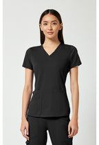 7459 Med Couture Touch V-Neck Shirttail Top
