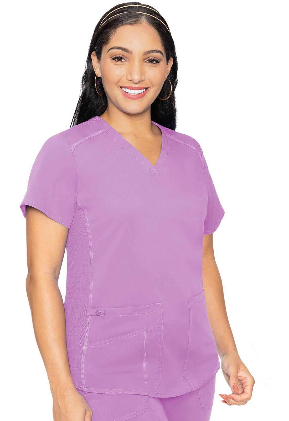 7459 Med Couture Touch V-Neck Shirttail Top