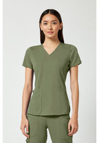 7459 Med Couture Touch V-Neck Shirttail Top