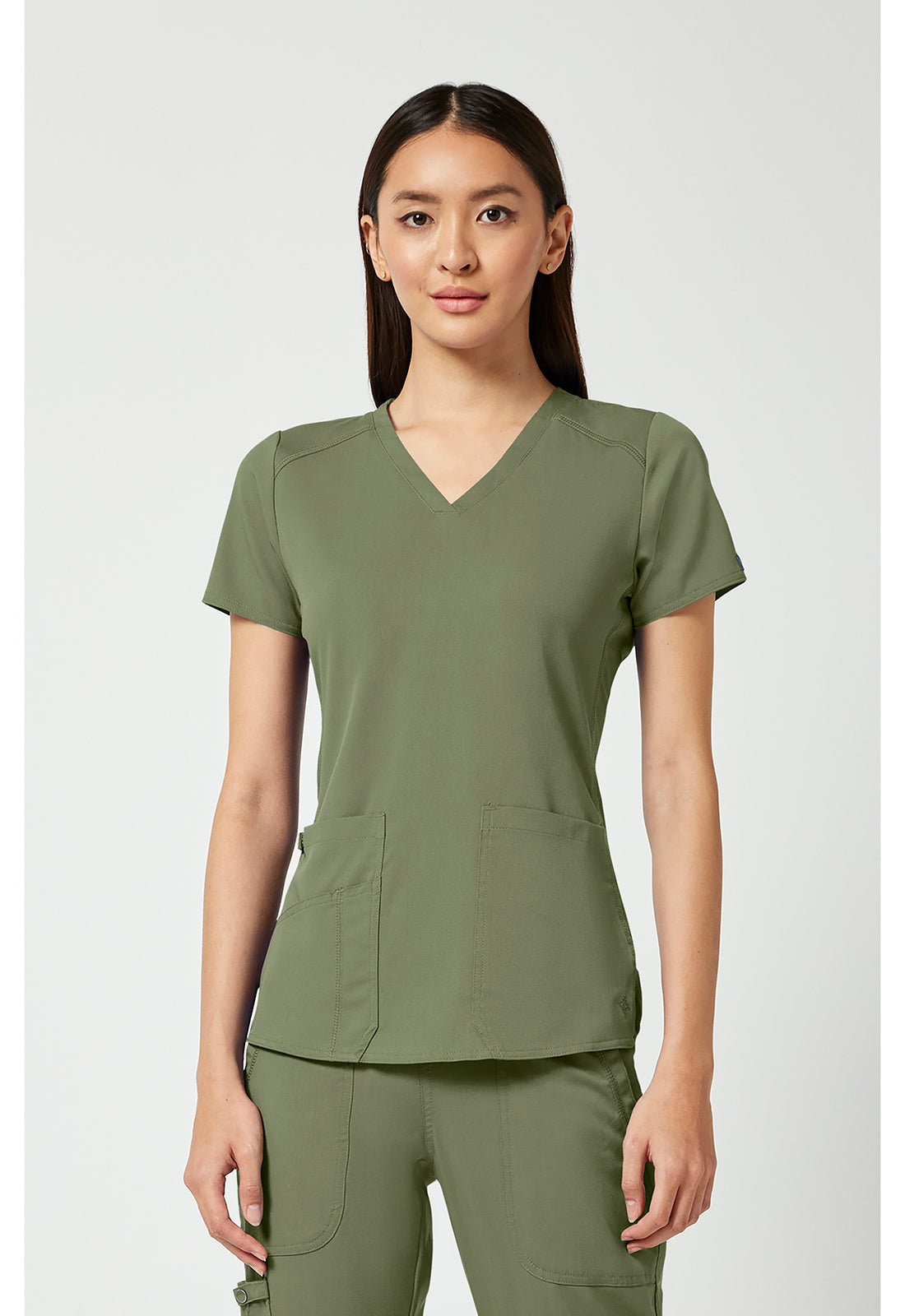 7459 Med Couture Touch V-neck Shirttail Top