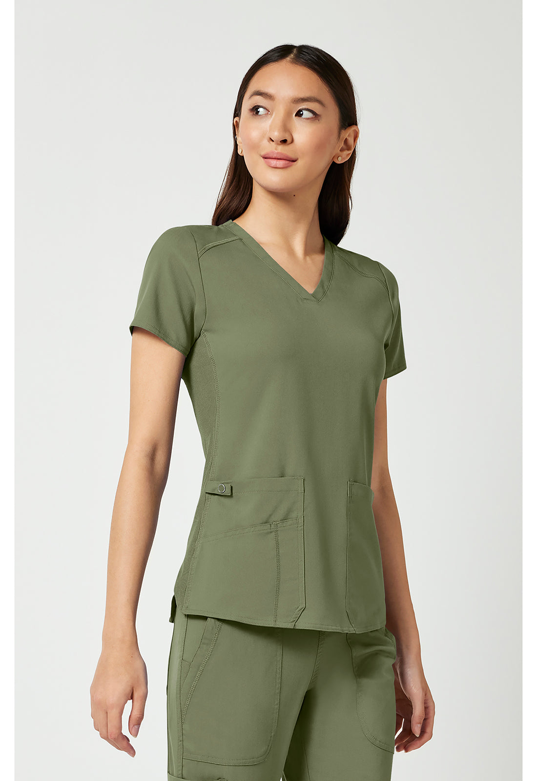 7459 Med Couture Touch V-neck Shirttail Top