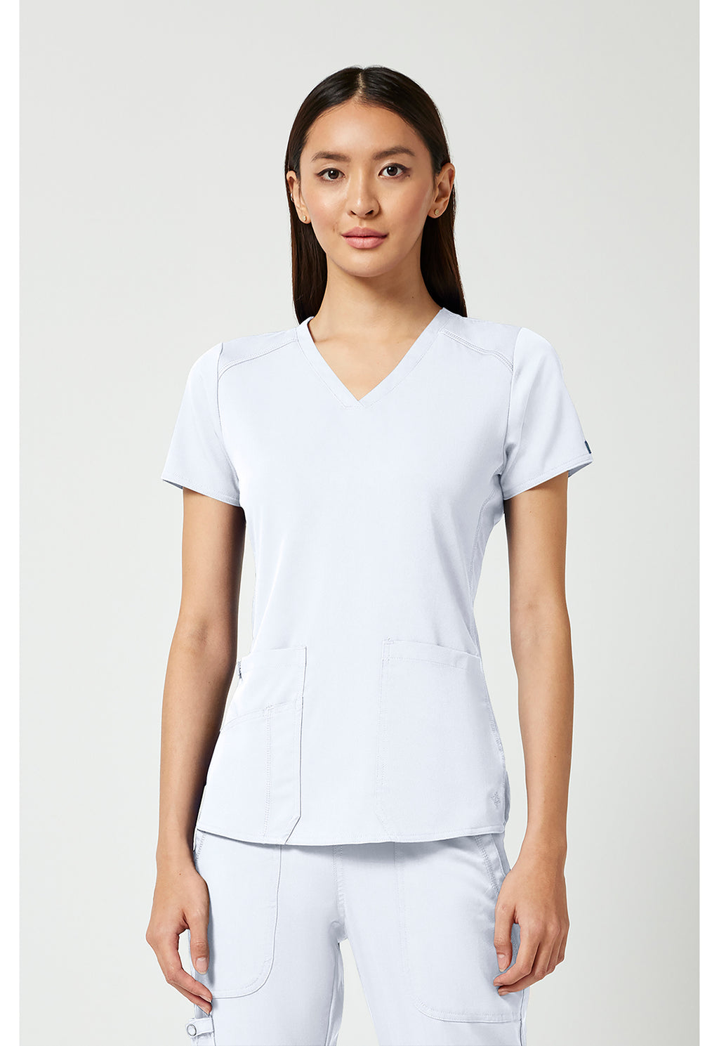 7459 Med Couture Touch V-Neck Shirttail Top