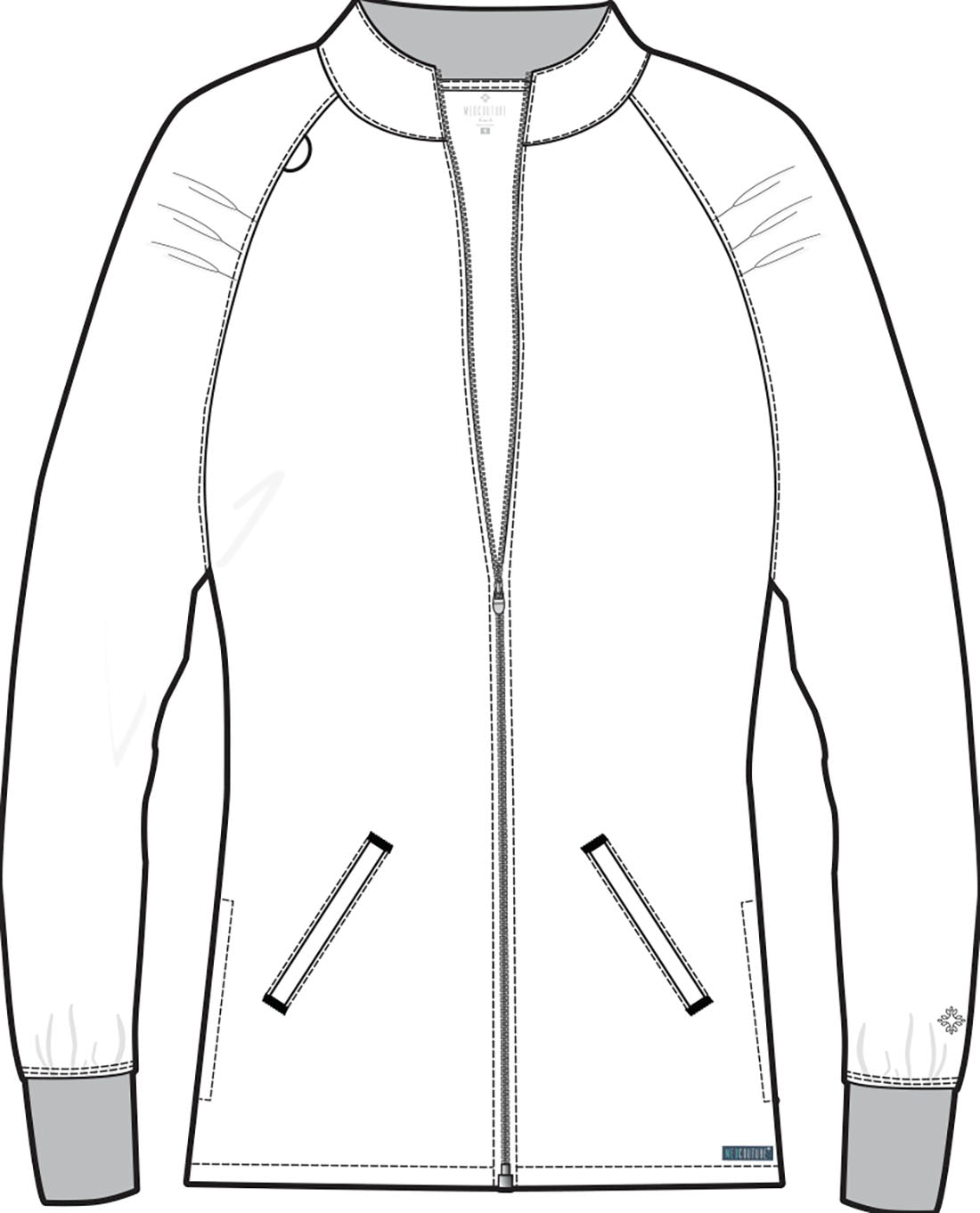 7660 Med Couture Touch Raglan Warm Up Jacket – Scrubs N Scopes