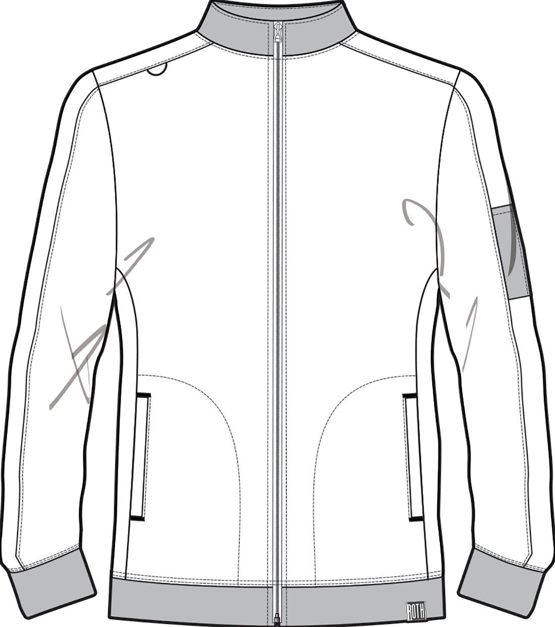 7678 Rothwear Men's Warm Up Jacket