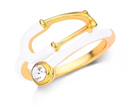 Ring - Adjustable Stethoscope Themed Ring -Gold or Silver